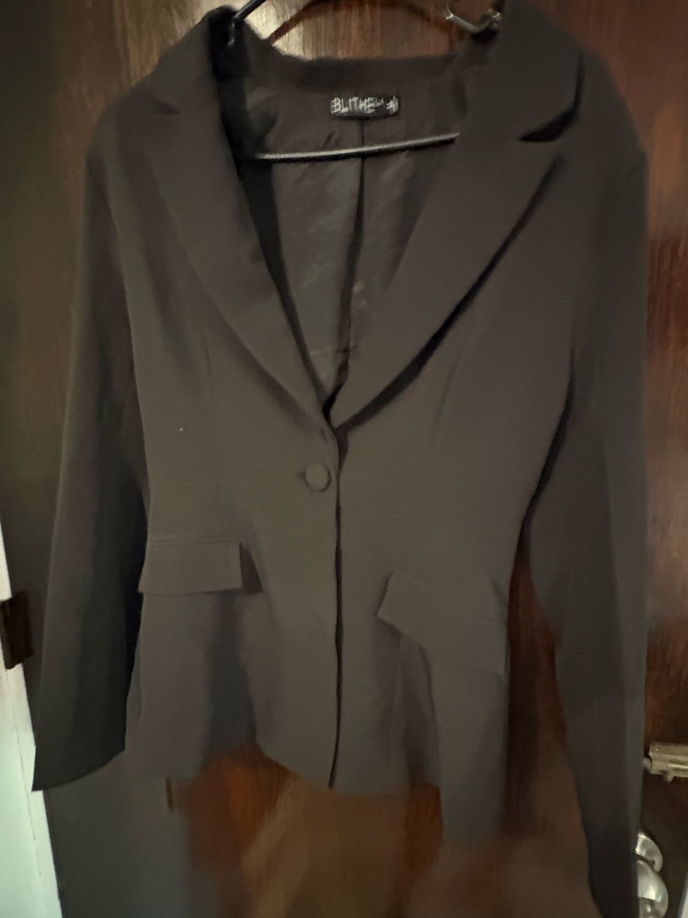 Bundle 3 for $15. Women's Black Single-Button Tailored Blazer. Size Medium.